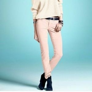 VS Mid Rise Siren Pastel Pink Skinny Corduroys 4